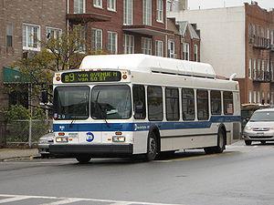 NYCTA New Flyer C40LF bus 840 in Brooklyn, New...
