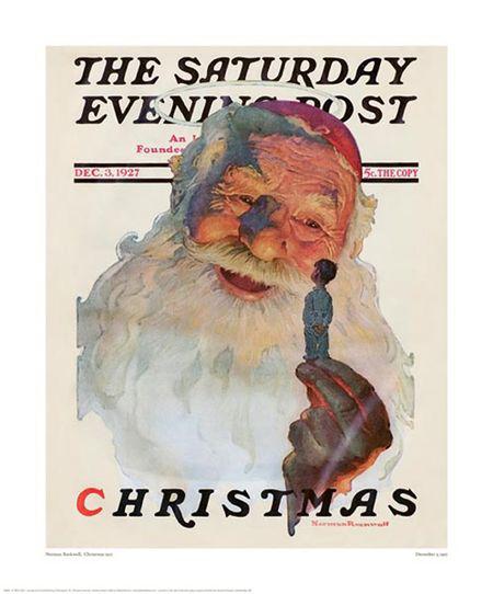 1927 Norman+Rockwell+Santa+Sat.+Post