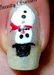 NOTD: Christmas Lights and Snowmen!