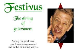 Happy festivus!