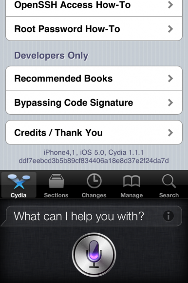 Spire : A Cydia Hack Brings Siri to Jailbroken iOS5 Devices