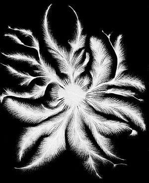 A negative discharge A negative discharge