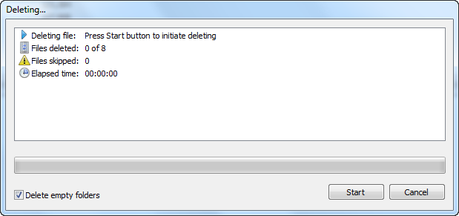 Delete empty folders option