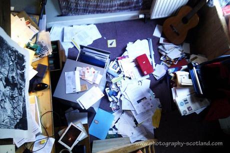 Photo - clutter on an office floor