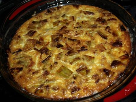 Leek, Prosciutto and Gruyere Crustless Quiche