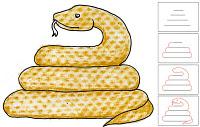 Draw a Snake with Texture