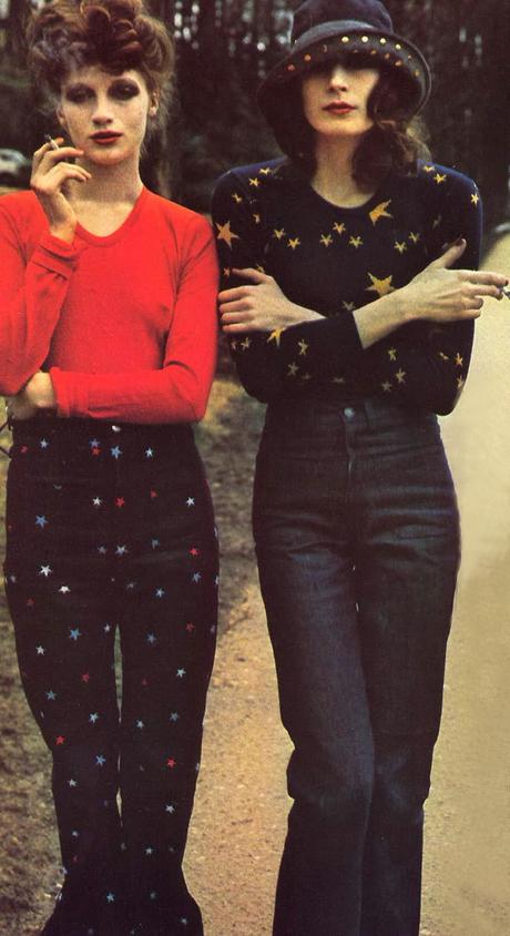 
Anjelica Huston & Friend, 1971. Photo by Bob Richardson for Vogue Paris.

stars, like in the Fall 11 Dolce & Gabbana collection + high waisted denim trousers ….
