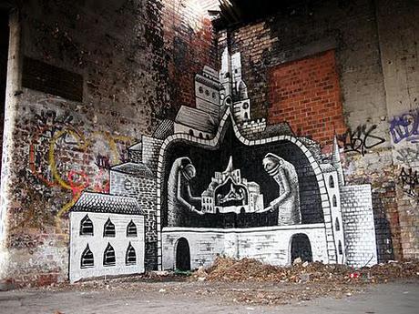 Phlegm Murals in Sheffield