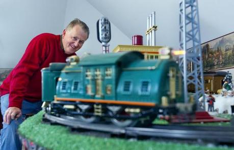 Jim Scott has a collection of more than 500 pieces of Lionel trains at his home in Greensboro. (Credit: H. Scott Hoffmann - News & Record)