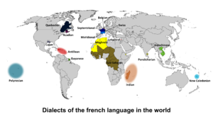 English: Dialects of the french language in th...
