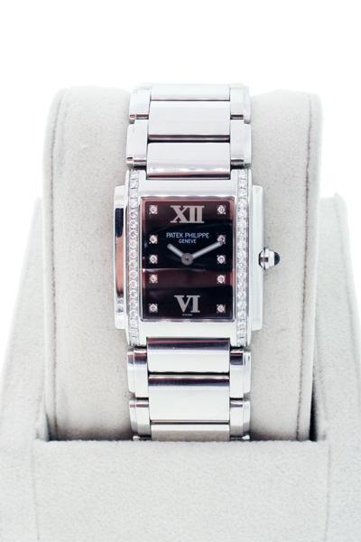 Patek Philippe 4910, black dial, ladies patek, ladie's watch, boca raton patek