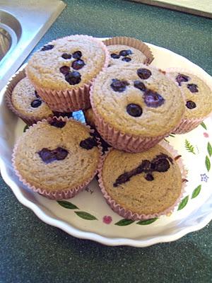 Gluten-free Blueberry Buckwheat Corn Muffins