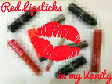 #RedLipsticks in my Vanity