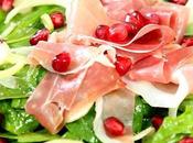 Spinach, Prosciutto Pomegranate Salad