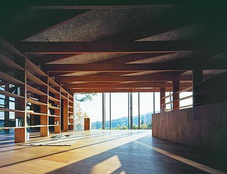 Modern Japanese hilltop home construction with Kodama wood flooring