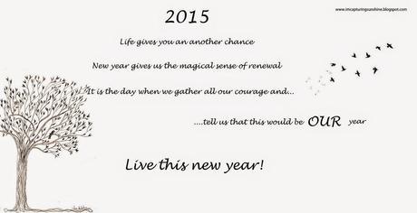 A new year, a new YOU! Welcoming 2015 :)