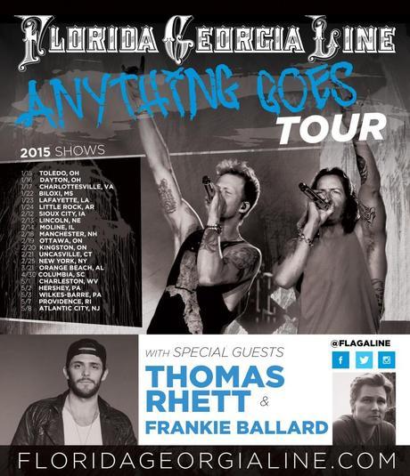 Florida Georgia Line - Anything Goes Tour featuring Thomas Rhett and Frankie Ballard