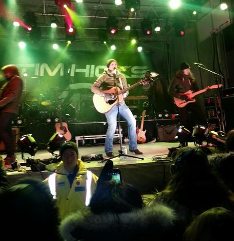 Tim Hicks on stage at the #CapitalCountdown in Ottawa on New Years Eve