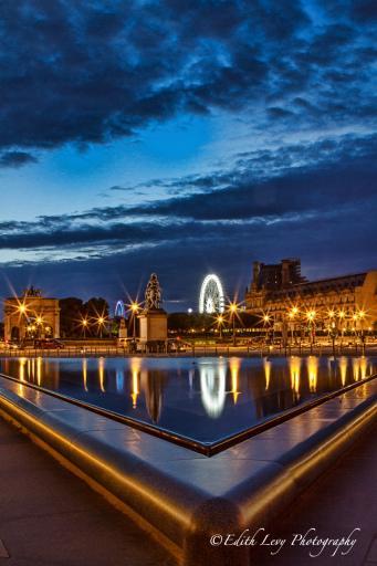 Paris, France, louvre, museum, city of lights, night photography