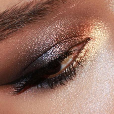 smokey eye makeup, metallic eye shadow, makeup for dark skin