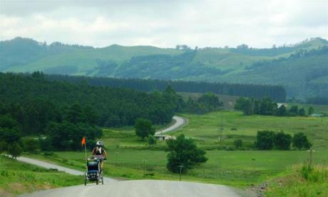 Then after another butternut and sweet potato stop we continued on the beautifully undulating road (with a little more protesting). 