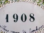 Number Happy Year French Postcard