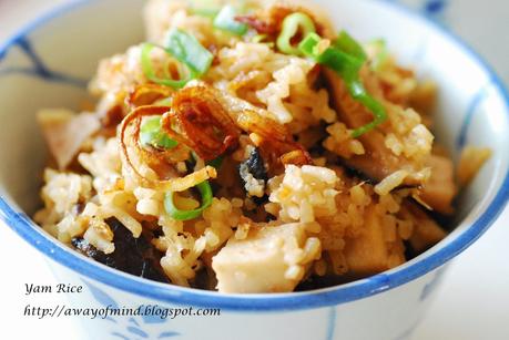 Yam Rice (Taro Rice 芋头饭）