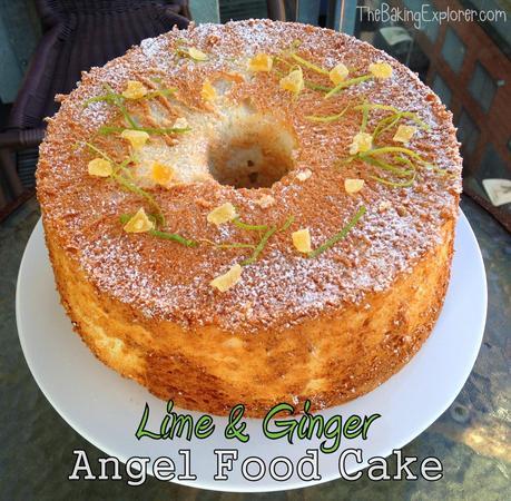 Lime & Ginger Angel Food Cake