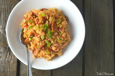 Skinny Chicken Andouille Jambalaya | Delish D'Lites