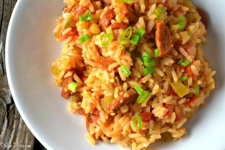 Skinny Chicken Andouille Jambalaya | Delish D'Lites