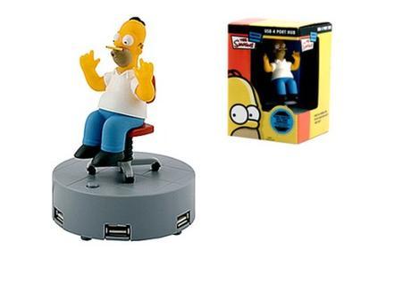 Homer Simpson Animated USB 4 Port Hub