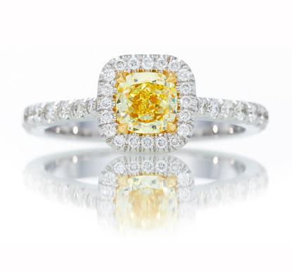 Leibish & Co. yellow diamond ring