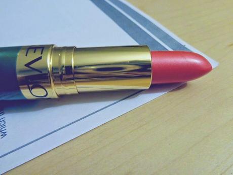 Frost is in the air and on the lips... Revlon Moon Drops Lipstick in Poppy Silk Red