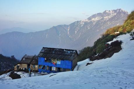 One of the tea huts on the approach to Makalu Base Camp.