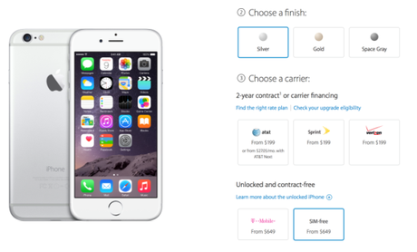 Apple now selling SIM-free unlocked iPhone 6 and 6 Plus in the US, from $649