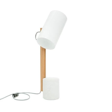 Quart Table lamp in white by Rich Brilliant Willing