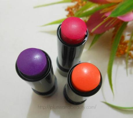 Maybelline Baby Lips Electro Pop Berry Bomb, Oh! Orange!, Pink Shock : Review, Swatches