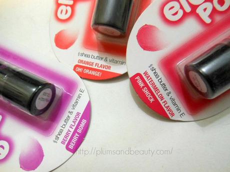 Maybelline Baby Lips Electro Pop Berry Bomb, Oh! Orange!, Pink Shock : Review, Swatches