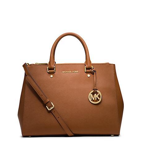 Michael Kors - MICHAEL Michael Kors Sutton Large Satchel Handbags (Brown)