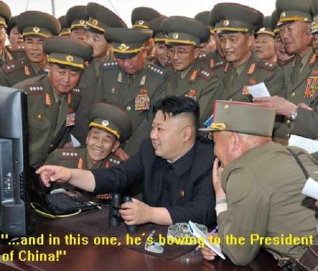 Kim Jong-Un with military
