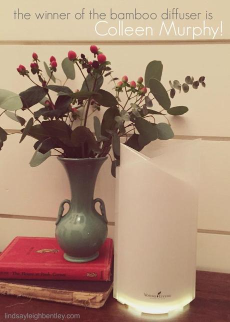 the winner of the bamboo diffuser!