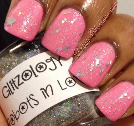 Kleancolor Cherry Sky and Glitzology Robots in Love