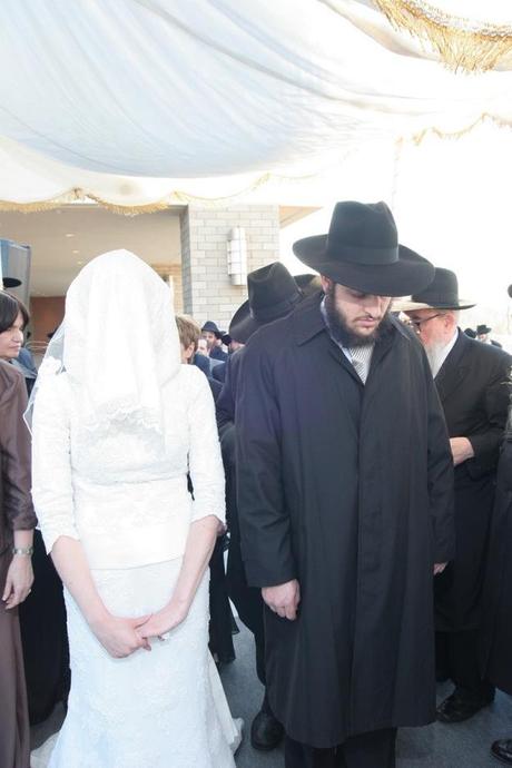 Thick taffeta veil for jewish brides