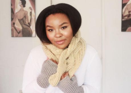 braided knit scarf. cream knit scarf, chunky knit scarf