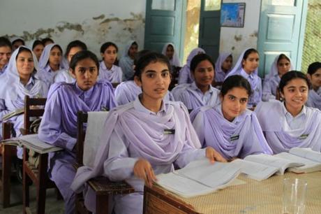 How Pakistan’s Education System Holds Back Economic Growth and Democracy Girls_in_school_in_Khyber_Pakhtunkhwa,_Pakistan_(7295675962)