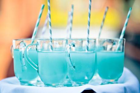 Ice blue drinks
