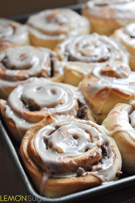 One Hour Maple Pecan Cinnamon Rolls