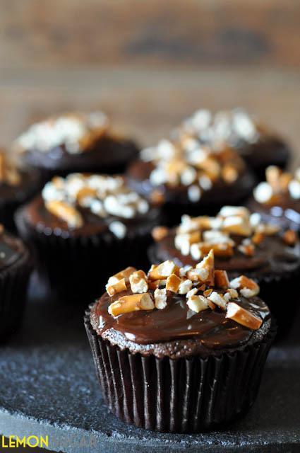 Beer & Pretzel Cupcakes