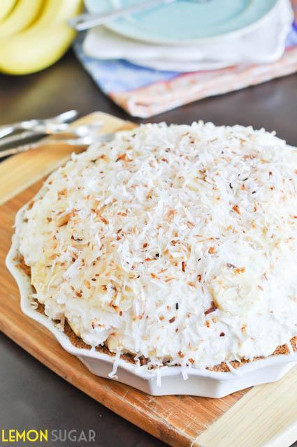 Vanilla Coconut Banana Cream Pie