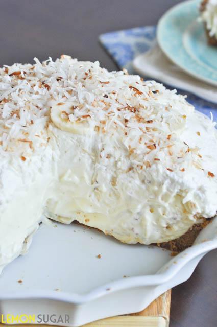 Vanilla Coconut Banana Cream Pie